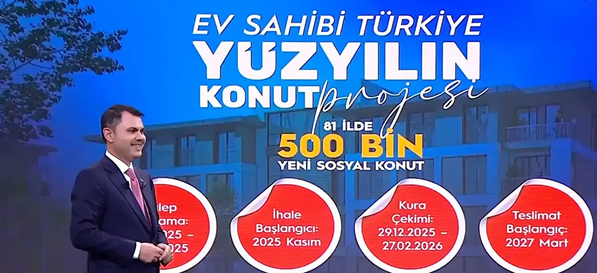 bakan murat kurum yuzyilin konut projesinin ayrintilarini anlatti gaye meskeni olmayan vatandasimizin konut sahibi vpIVH5qt