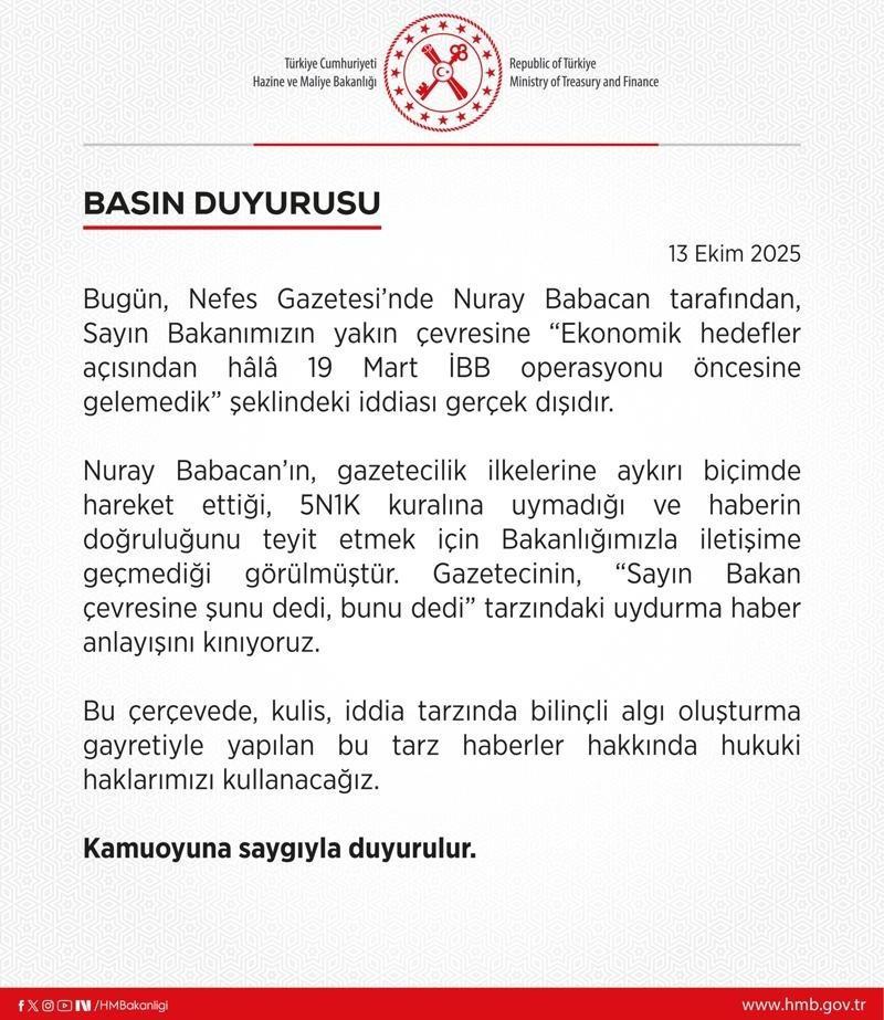 bakanliktan bugun bir gazetede yayimlanan savlara ait yalanlama 0 MqsXKubg