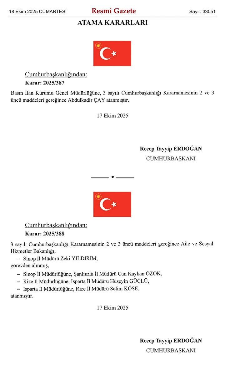 Basın İlan Kurumu'nda bayrak değişimi: Genel Müdürlüğe Abdulkadir Çay atandı! 1 basin ilan kurumunda bayrak degisimi genel mudurluge abdulkadir cay atandi 0 fTcrKNAc