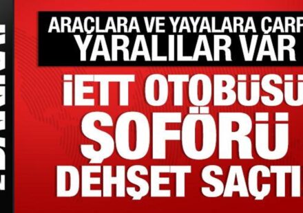 Çekmeköy’de İETT otobüsü sürücüsü dehşet saçtı: Araçlara ve yayalara çarptı cekmekoyde iett otobusu surucusu dehset sacti araclara ve yayalara carpti 1SZMZE1Q.jpg