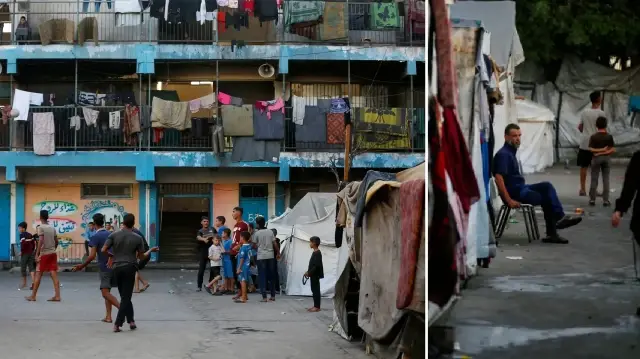 deyr belahtaki unrwa okullarina siginan filistinliler sikinti kosullar altinda omurlerini surduruyorlar Af4ZYJXm.webp