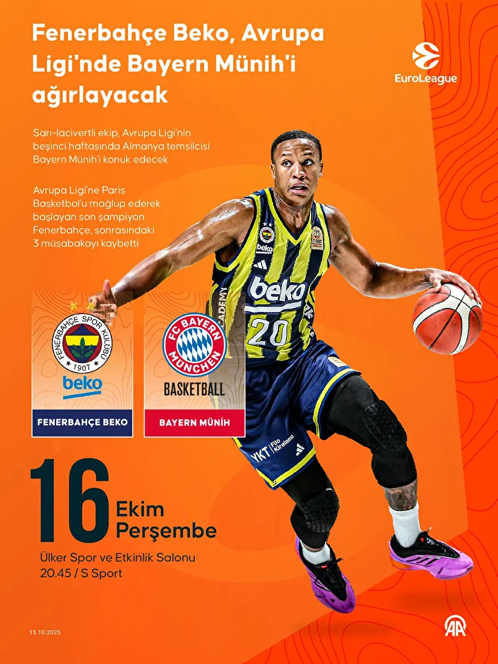 Fenerbahçe Beko-Bayern Münih basketbol maçı hangi kanalda, saat kaçta canlı izlenecek? EuroLeague'de kuvvetli maç başlıyor 2 fenerbahce beko bayern munih basketbol maci hangi kanalda saat kacta canli izlenecek euroleaguede kuvvetli mac icCmiWHe