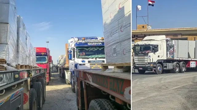 gazze seridine insani yardim tasiyan yeni tir konvoyu gazzeye giris yapti cXK4Rr4w.webp