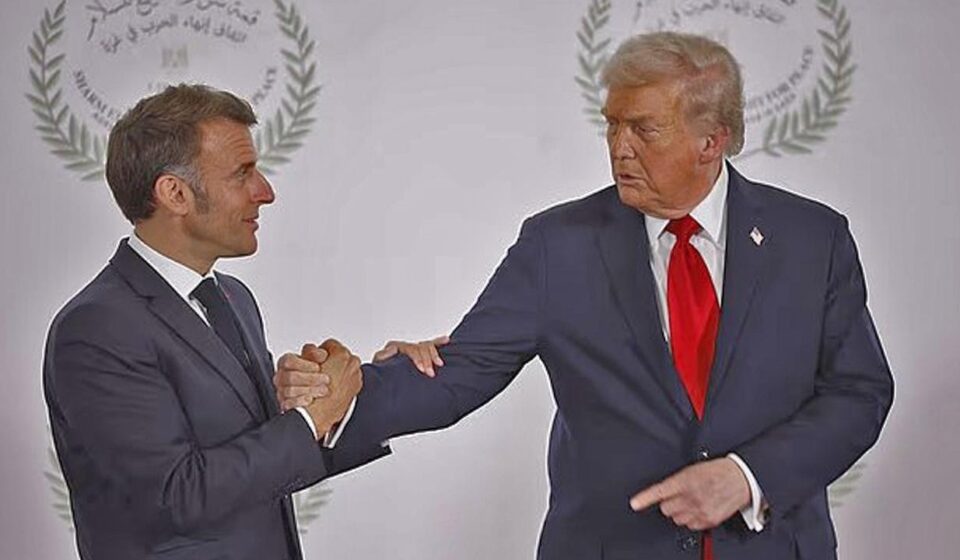 iki onder birbirini tehdit etti iddasi trump macron tokalasmasi dunya basininda M11m3DMt.jpg