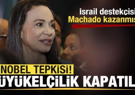 İsrail destekçisi Machado kazanmıştı! Norveç’e ‘Nobel’ tepkisi! Büyükelçilik kapatıldı israil destekcisi machado kazanmisti norvece nobel tepkisi buyukelcilik kapatildi lxExIWyC.jpg