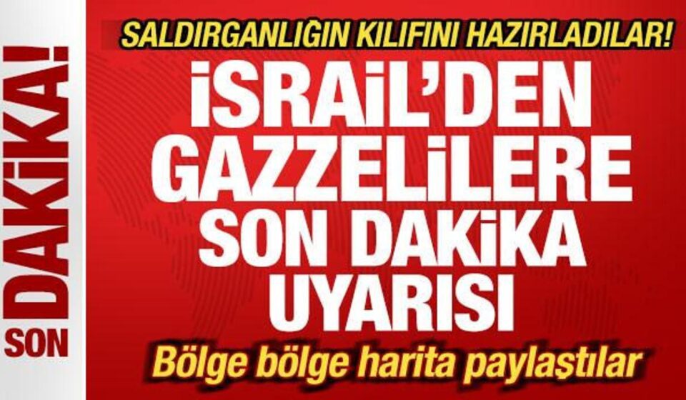 İsrail’den Gazzelilere son dakika uyarısı! Saldırganlığın kılıfını hazırladılar israilden gazzelilere son dakika uyarisi saldirganligin kilifini hazirladilar EJxd41Z6.jpg
