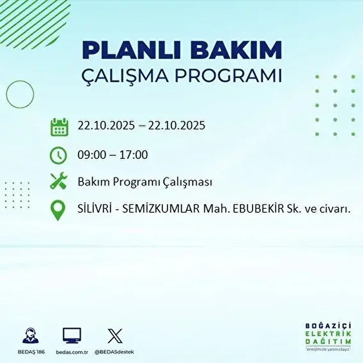istanbulda 23 ilcede elektrik kesintisi bedas duyurdu 10 saati bulacak 2 EPgZNvAg