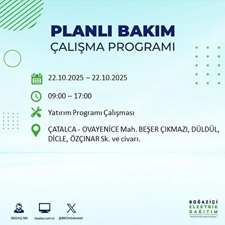 istanbulda 23 ilcede elektrik kesintisi bedas duyurdu 10 saati bulacak 5 iyQ6REi7