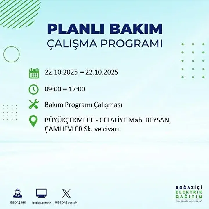 istanbulda 23 ilcede elektrik kesintisi bedas duyurdu 10 saati bulacak 6 mcBrv4JK