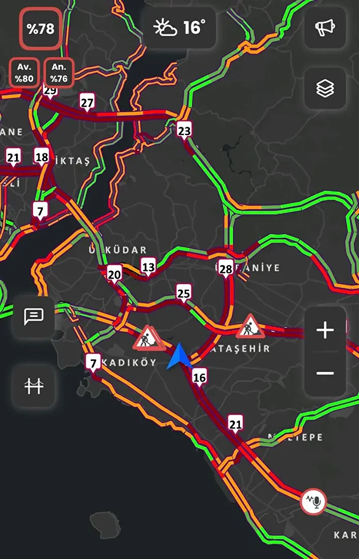 istanbulda trafik yogunlugu yuzde 78e ulasti 3 sZE669jW