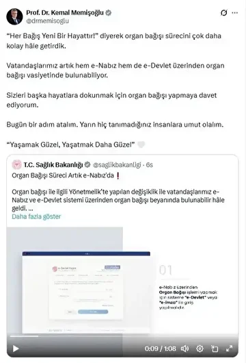 Organ bağışında yeni devir: Bakan Memişoğlu duyurdu 1 organ bagisinda yeni devir bakan memisoglu duyurdu 0 3Bba7ZTm