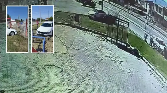 sofor otomobiliyle duvara carpti plani guvenlik kamerasi bozdu rM6h9rpl.webp