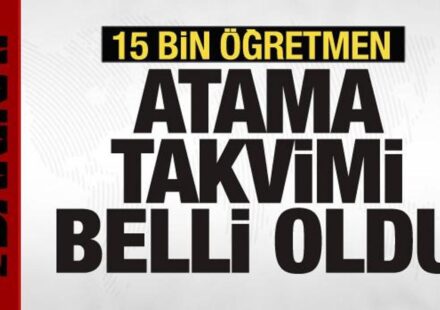 Son dakika: 15 bin öğretmen ataması için başvuru ve atama tarihleri belirli oldu! son dakika 15 bin ogretmen atamasi icin basvuru ve atama tarihleri belirli oldu h1mjNt9d.jpg