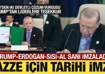 Tarihi Gazze Doruğu: Önderler niyet evrakını imzaladı! Trump’tan önderlere teşekkür tarihi gazze dorugu onderler niyet evrakini imzaladi trumptan onderlere tesekkur PD7VNNGc.jpg
