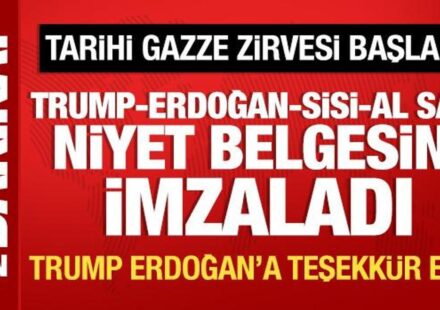 Tarihi Gazze Tepesi başladı: Başkanlar niyet evrakını imzaladı tarihi gazze tepesi basladi baskanlar niyet evrakini imzaladi ZYNUWyuy.jpg