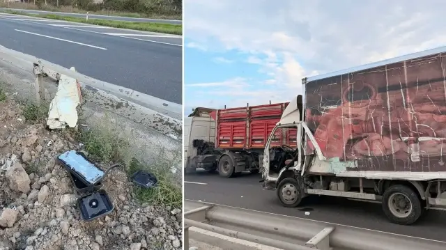 tekirdagda feci kaza bariyere carpan kamyonetin soforunun ayagi koptu DsPxiXXR.webp