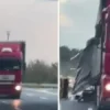 tir surucusu zikzak cizerek ilerledi dorsedeki yukler yola savruldu c8YRakTd.webp