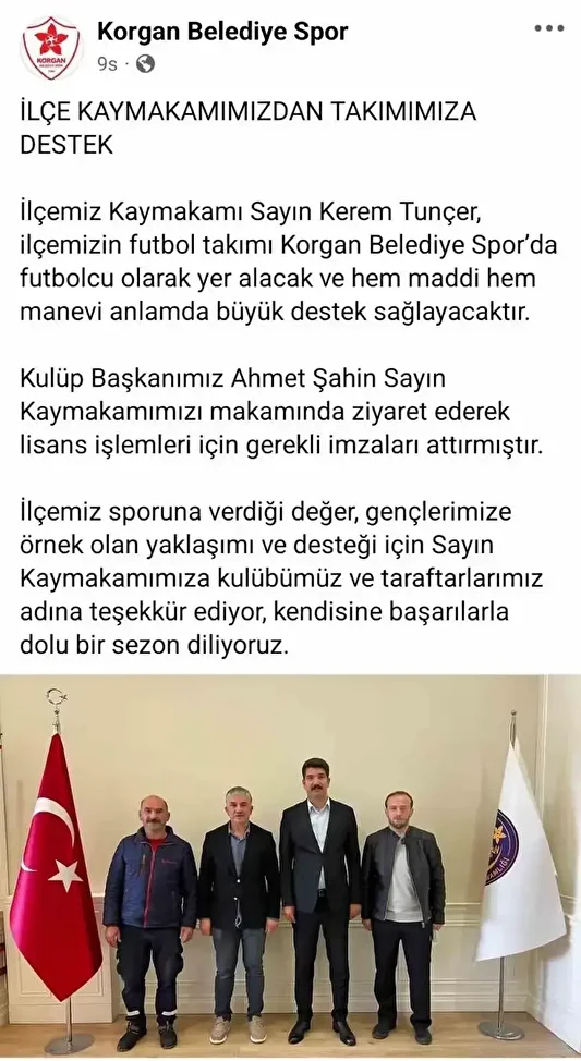 turkiyede bir birinci ilce kaymakami futbolcu oldu amator lig grubuna imza atti 1 EaVHV7OU